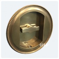 Antique Brass Unlaquered With Bathroom Turn