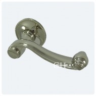 polished chrome scroll lever handles