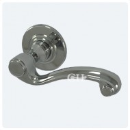 polished chrome lever handles on 7834 rose