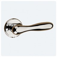 polished chrome designer door handles