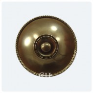 Antique Brass Unlaquered Bell Push