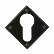 Diamond Keyhole or Euro Escutcheon Traditional Black