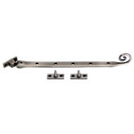 Monkeytail Casement Stay Pewter 328mm 