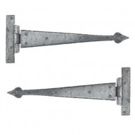 T Hinge Arrow Head Pewter 12 Inch