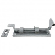 Cranked Door Bolt Pewter 102mm