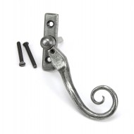 Locking Slim Monkeytail Window Handles Traditional Pewter RH