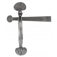 Heavy Thumb Latch Bean End Pewter Medium Weight