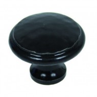 Beaten Cupboard Knob 30mm Traditional Black