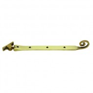 Monkey 278mm Tail Casement Stay in Polished Brass