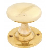 Polished Brass Oval Mortice Door Knobs