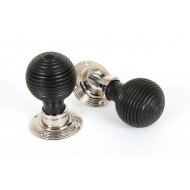 Ebony Beehive Mortice or Rim Door Knobs