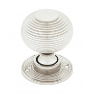 Polished Nickel Beehive Mortice Or Rim Door Knobs