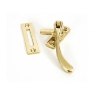 Peardrop Casement Fastener in Polished Brass