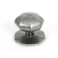From The Anvil Octagonal Centre Door Knobs Black Or Pewter