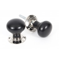 Ebony Bun Mortice or Rim Door Knobs