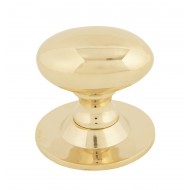Oval Cupboard Knob Polished Brass