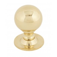Ball Cupboard Knobs Polished Brass