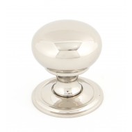 Mushroom Cupboard Knob Polished Nickel