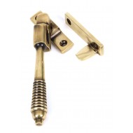 From The Anvil Reeded Night Vent Casement Fasteners Aged Brass