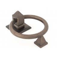 Aged Bronze Ring Door Knocker