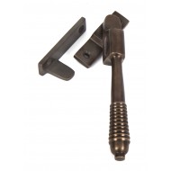 From The Anvil Reeded Night Vent Casement Fasteners Aged Bronze