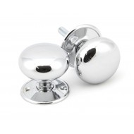 Polished Chrome Mushroom Mortice or Rim Door Knobs