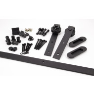 Black Sliding Door Kit 3M Track