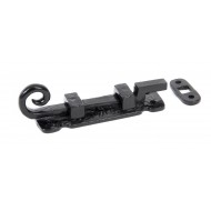 Necked Cupboard Bolt Black 88mm