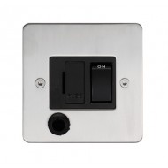 flat plate range dp switched fuse and flex outlet in satin stainless steel finish 