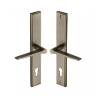 Gio Multipoint Lever Handles 92mm in Antique Brass