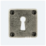 Finesse Design Square Pewter Keyhole Escutcheons