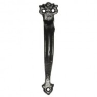 Black antique door pull handle