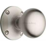 Kensington Large Victorian Knobs in Satin Nickel