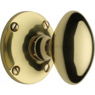 Mayfair Large Victorian Knobs in Polished Brass