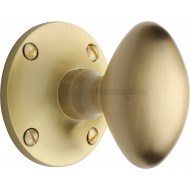 Mayfair Large Victorian Knobs in Satin Brass