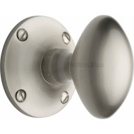 Mayfair Large Victorian Knobs in Satin Nickel