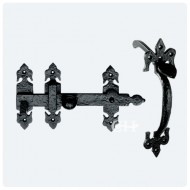 black antique gothic thumb latch