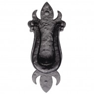 black antique door knocker