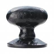 black antique oval knob handle