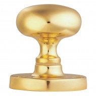 oval mortice knobs brass