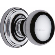 Hampstead Bun Door Knobs in Polished Chrome