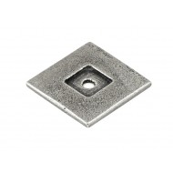 Finesse Pewter Cabinet Door Knob Base Roses