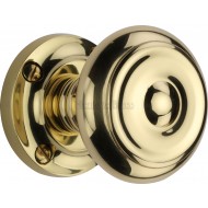 Aylesbury Period Door Knobs in Polished Brass