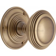 Goodrich Period Door Knobs in Antique Brass