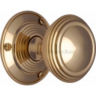 Goodrich Period Door Knobs in Polished Brass