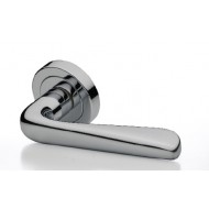 petra lever handle on rose chrome