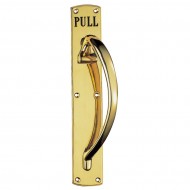 brass engraved pull handle