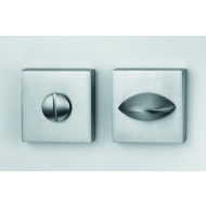 dnd square bathroom turn and release in satin chrome