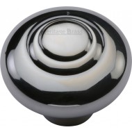 Ringed Cabinet Knobs Polished Chrome