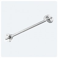 satin chrome cabin hooks